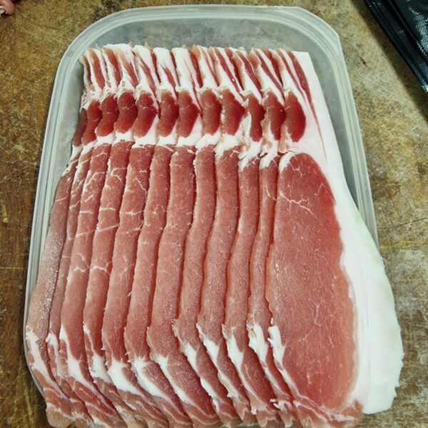 Tamworth Dry Cured Unsmoked Back Bacon