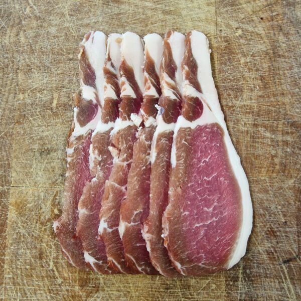 Tamworth Dry Cured Nitrite Free Unsmoked Back Bacon - Image 2