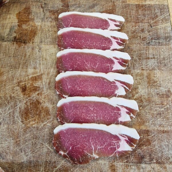 Tamworth Dry Cured Nitrite Free Unsmoked Back Bacon