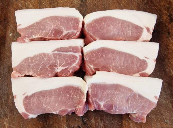 7-week Dry Aged Tamworth x Canadian Duroc Pork Chops (Boneless)