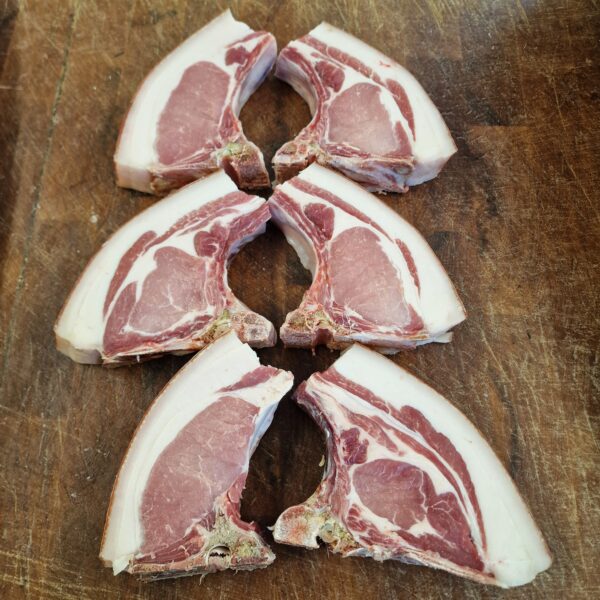 7-week Dry Aged Tamworth x Canadian Duroc Pork Chops (Bone-in) - Image 4